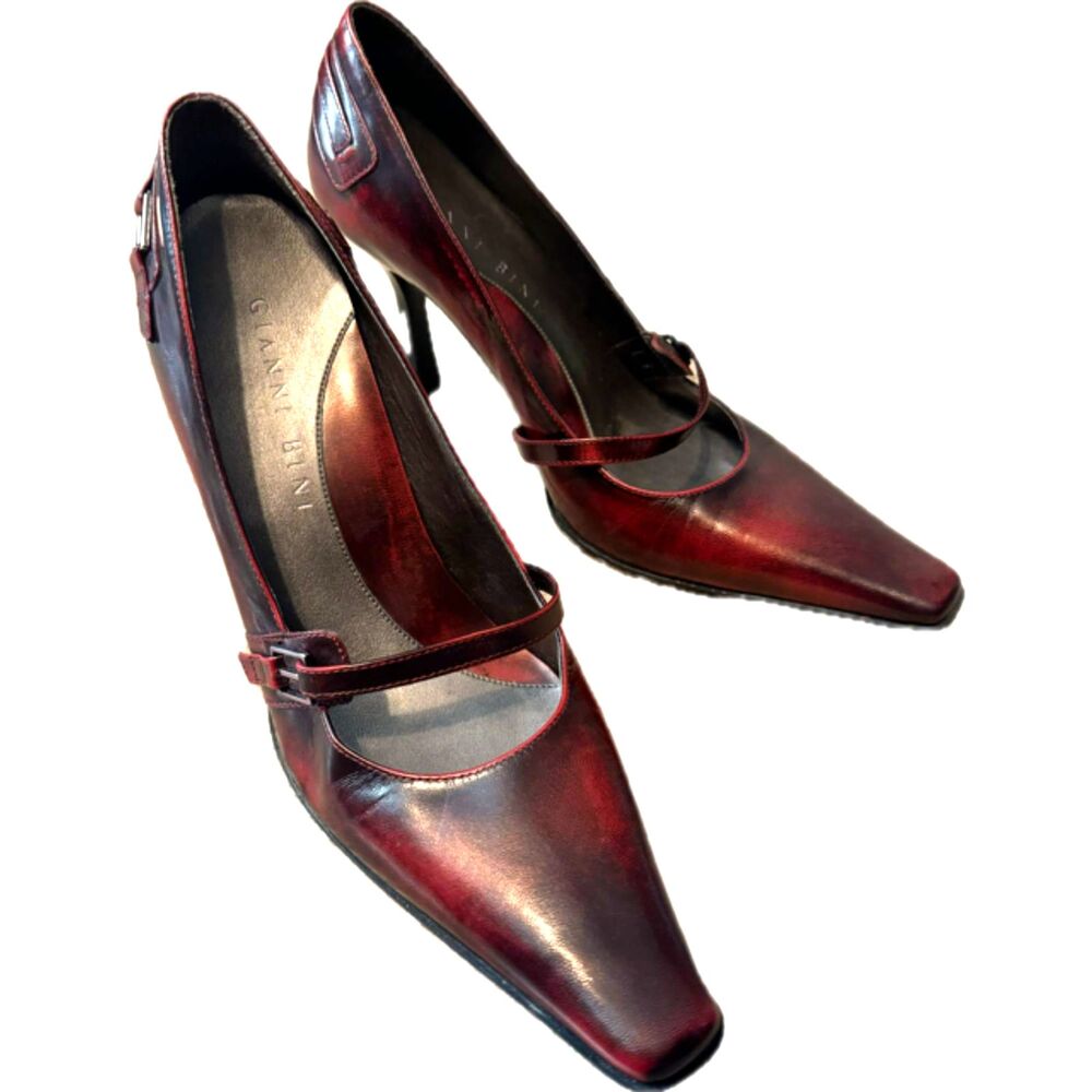 Gianni Bini Vintage Ombre Leather Mary Jane Pumps sz 6